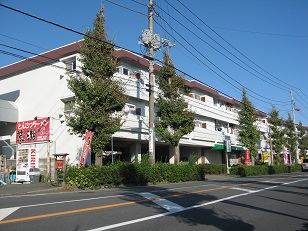 茶色い3階建てMSの1階です